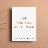 Huwelijk Feest na de bruiloft Ontvangst Kaart