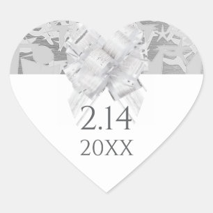 Huwelijk/Feest/Vakantie Hart Sticker