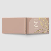 Huwelijk Folie Soft Mocha Brown Guest Book Gastenboek (Volledig)