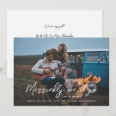 Huwelijk gaan we vakantie Verloving Foto V2 (Voorkant / Achterkant)