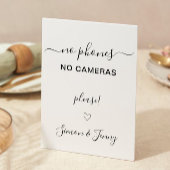 Huwelijk geen apparaten teken, geen telefoons, gee kaart