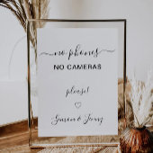 Huwelijk geen apparaten teken, geen telefoons, gee kaart