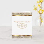 Huwelijk - Gefeliciteerd met de bruid en bruidegom Kaart (Gele Bloem)