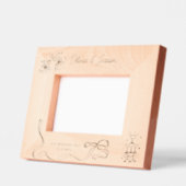 Huwelijk Gepersonaliseerde naam Bow champagne tore Gegraveerde Lijstjes (Links)