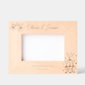 Huwelijk Gepersonaliseerde naam fancy champagnetor Gegraveerde Lijstjes (Voorkant)