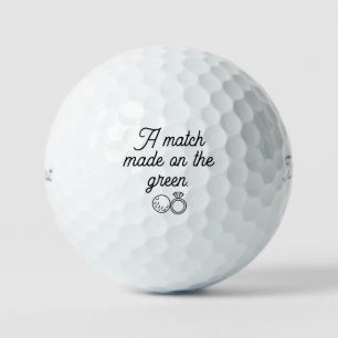'Huwelijk Geschenkset 'Een Match Gemaakt op de Gre Golfballen