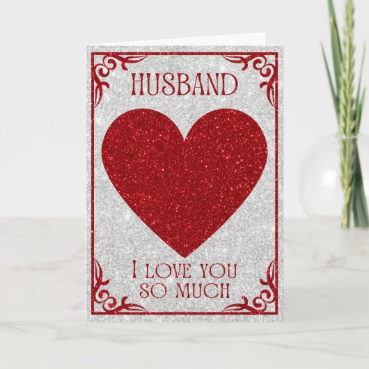 Huwelijk Glitter Valentijnkaart Kaart (Voorkant)