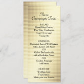 Huwelijk, Gouden Folie, Aangepast Menu (Voorkant / Achterkant)
