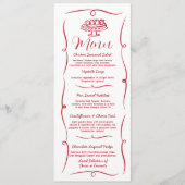 Huwelijk grillige hand getekend geïllustreerd Fran Menu (Voorkant)