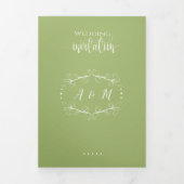 Huwelijk Groene Chic Uitnodiging (Cover)