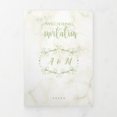 Huwelijk Groene Chic Uitnodiging (Cover)
