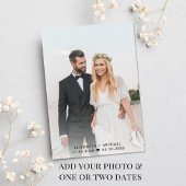 Huwelijk Happily Ever After Feest Foto Receptie Kaart