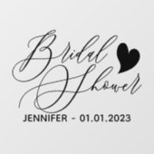 Huwelijk hartteken Vrijgezellenfeest Raamsticker (Vel)