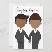 Huwelijk HBT homoseksuele Afro-Amerikaanse mannen  Kaart (Voorkant)