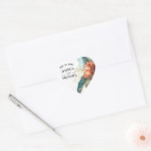 💓❤️ Huwelijk Hibiscus Serenade Paradise Hart Sticker (Envelop)