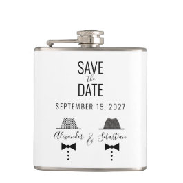 Huwelijk homoseksuelen Save The Date Heupfles