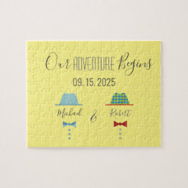Huwelijk homoseksuelen Save The Date Legpuzzel