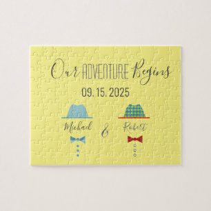 Huwelijk homoseksuelen Save The Date Legpuzzel