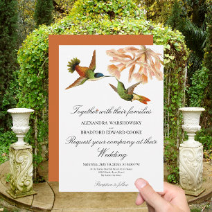 Huwelijk Hummingbird Lily Waterverf Terracotta