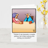 Huwelijk Humor Blank Wenskaart "Spectickles" Kaart (Gele Bloem)