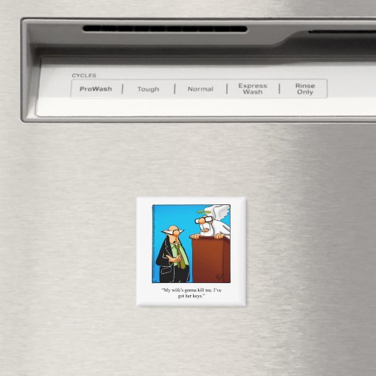 Huwelijk Humor Stocking Stuffer Magnet (Insitu (Vaatwasser))