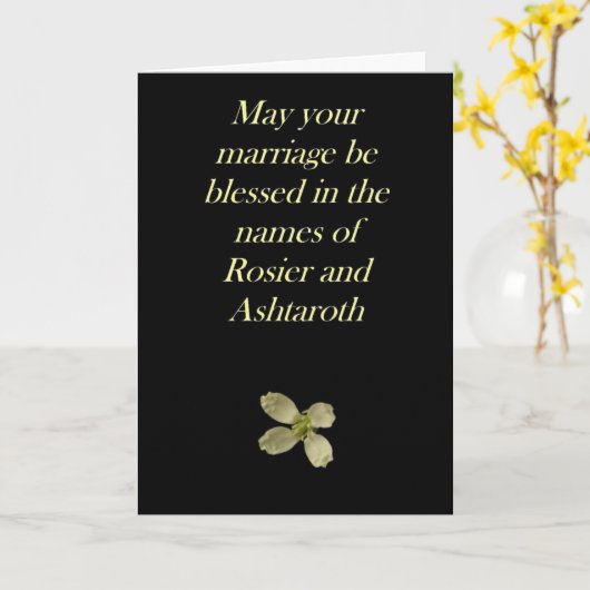 Huwelijk/Huwelijk Kaart (Gele Bloem)