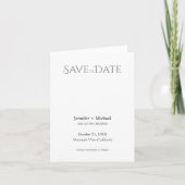 Huwelijk huwelijk minimalistische kalligrafie scri aankondiging (Voorkant)