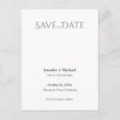 Huwelijk huwelijk minimalistische kalligrafie scri aankondigingskaart (Voorkant)