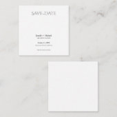 Huwelijk huwelijk minimalistische kalligrafie scri informatiekaartje (Voorkant / Achterkant)