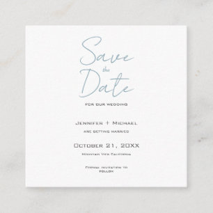 Huwelijk huwelijk minimalistische kalligrafie scri informatiekaartje