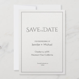 Huwelijk huwelijk minimalistische kalligrafie scri save the date
