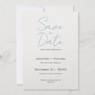 Huwelijk huwelijk minimalistische kalligrafie scri save the date