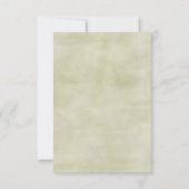 Huwelijk in de dennen RSVP-kaart RSVP Kaartje (Achterkant)