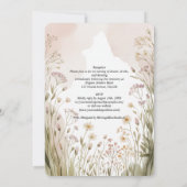 Huwelijk in de erfgoed bloemenweide kaart (Achterkant)