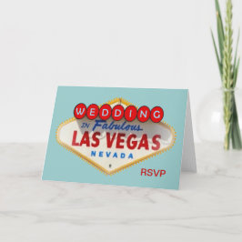Huwelijk in de Kaart van Las Vegas RSVP