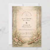 Huwelijk in het Hertshoorn Bos Kaart (Voorkant)