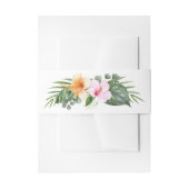 Huwelijk in het paradijs Tropisch Botanisch geblad Uitnodigingen Wikkel (Voorkant Voorbeeld)