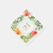 Huwelijk in het paradijs Tropische Hibiscus en Pal Servet (Hoek)