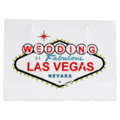 Huwelijk in Las Vegas cadeautaszak Groot Cadeauzakje (Achterkant)