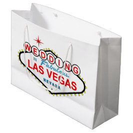 Huwelijk in Las Vegas cadeautaszak Groot Cadeauzakje