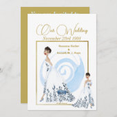 Huwelijk Inv. 1 Wit (De Dress) RFPMDesigns ©️2024 Kaart (Voorkant / Achterkant)