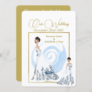 Huwelijk Inv. 2 Witte (De Dress) RFPMDesigns ©️202 Kaart