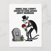 huwelijk is samen dom zijn uitnodiging briefkaart (Voorkant)