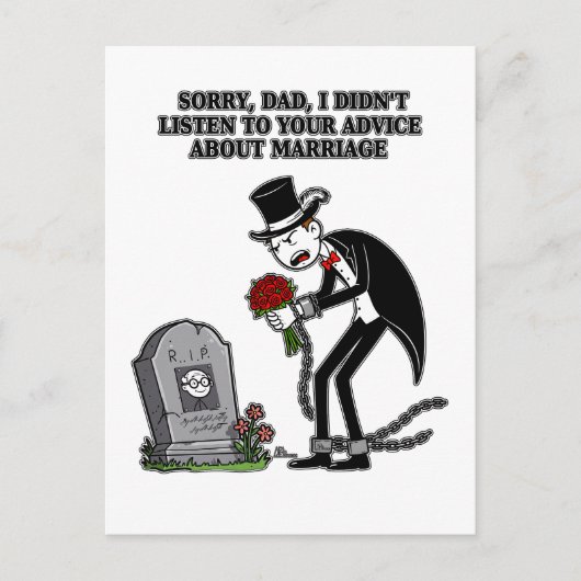 huwelijk is samen dom zijn uitnodiging briefkaart (Voorkant)