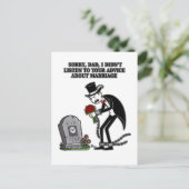 huwelijk is samen dom zijn uitnodiging briefkaart (Staand voorkant)