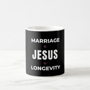 Huwelijk + Jezus = Lange levensduur Koffiemok