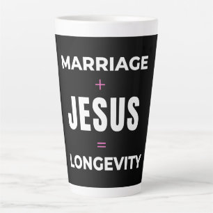 Huwelijk + Jezus = Lange levensduur Latte Mok