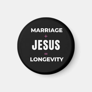 Huwelijk + Jezus = Lange levensduur Magneet