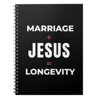 Huwelijk + Jezus = Lange levensduur Notitieboek