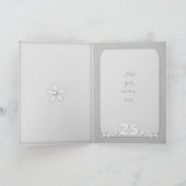 Huwelijk Jubileum 25e zilveren groet Kaart (Binnen)